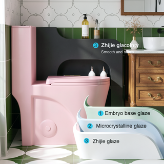 Sunvega Modern Fan-Shaped Design One-Piece Toilet with Dual Flush and Soft Close Seat
