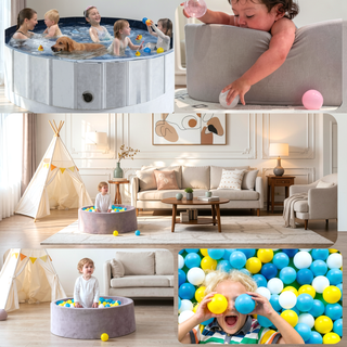 Sunvega 500 Count 2.2 Inch Crushproof Phthalate Free BPA Free Ball Pit Balls for Kids
