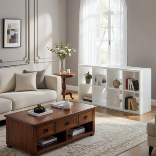 Sunvega 8-Cube Storage Organizer with Open Back Shelves for Home Office