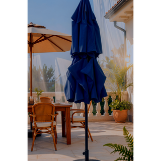 Sunvega 15-Foot Rectangular Outdoor Umbrella with Crank for Patio and Garden