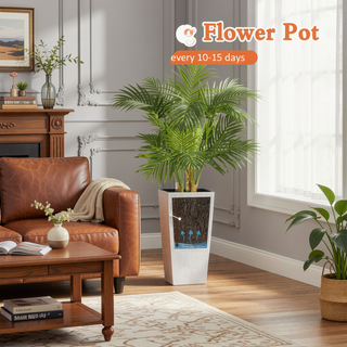 Sunvega 2 Pack Tall 21.7 Inch Crack-Resistant UV-Resistant Matte Planter Box for Indoor Outdoor