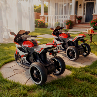 Sunvega Kids Electric Motorcycle with Headlights Music MP3 Player for 3-4 Years Boys