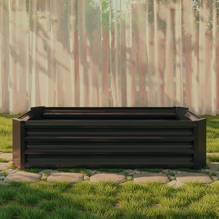 Sunvega 72x36x12 Inch Metal Raised Garden Bed for Plants Vegetables and Flowers