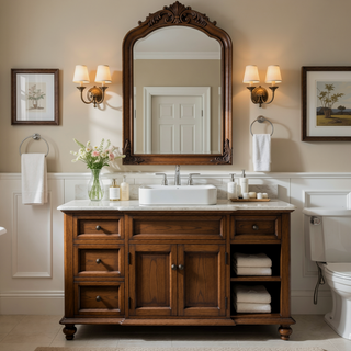 Sunvega White Ceramic Countertop Basin with High-Gloss Stain-Resistant Finish