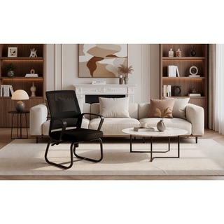 Sunvega Modern Mesh Office Chair with Ergonomic Backrest and Stable Metal Frame
