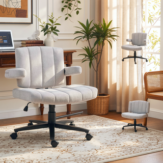 Sunvega Modern Swivel Desk Chair with Adjustable Height and 360° Mobility