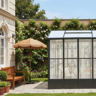 Sunvega 8FT High All-Aluminum Greenhouse with Auto Vent and Polycarbonate Panels