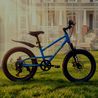 Sunvega 20 Inch 7-Speed Mountain Bike for Boys and Girls Ages 6-12 with Front Suspension