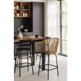 Sunvega 3-Piece Bar Set with 360-Degree Swivel Chairs and Round Table
