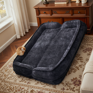 Sunvega Double Human Dog Bed Loveseat with 5 Adjustable Positions and Plump Pillow