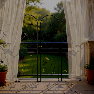 Sunvega 2 Pack 71" x 19.7" Rustproof Metal Garden Trellis for Climbing Plants