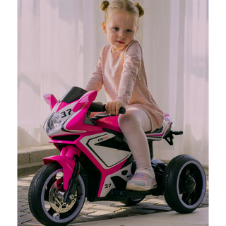 Sunvega Kids Electric Motorcycle with Headlights Music MP3 Player for 3-4 Years Boys