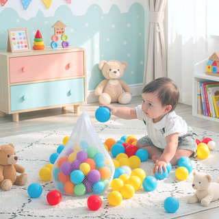 Sunvega 500 Count 2.2 Inch Crushproof Phthalate Free BPA Free Ball Pit Balls for Kids