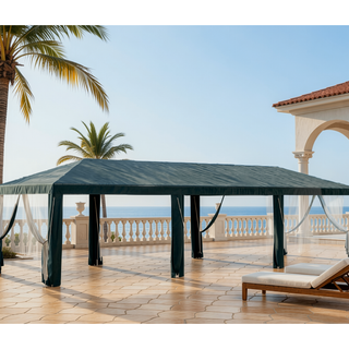 Sunvega Outdoor Party Canopy Tent with Removable Mesh Sidewalls for Shade