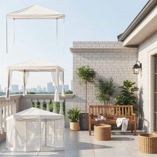 Sunvega Pop Up Canopy Tent with Netting for Instant Shade and Outdoor Gatherings