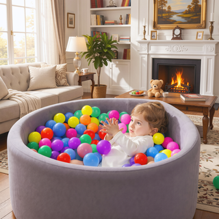 Sunvega 500 Count 2.2 Inch Crushproof Phthalate Free BPA Free Ball Pit Balls for Kids