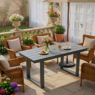 Sunvega Modernist HDPE Outdoor Garden Armchairs with Backrest in Your Choice of Color