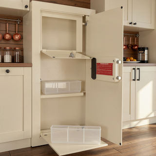 Sunvega Biometric Wall Safe with Fingerprint Lock and Pry Resistant Steel Deadbolts