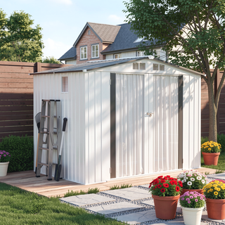 Sunvega 6X3.6FT Metal Storage Shed with Waterproof Roof and Lockable Door
