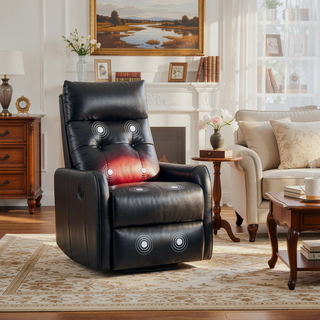 Sunvega Single Motor Power Lift Recliner Chair with Massage and Heat for Elderly