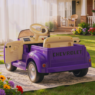 Sunvega Licensed Chevrolet 3100 Vintage Electric Ride On Truck Car for Kids