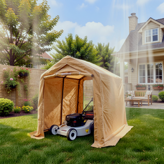 Sunvega 7x8 ft Waterproof UV Resistant Portable Garage Shelter with 2 Zipper Doors