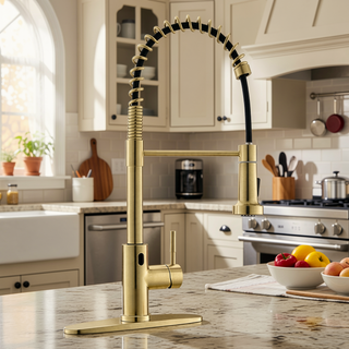 Sunvega Automatic Smart Kitchen Faucet with Touchless Single Handle Motion Sensor