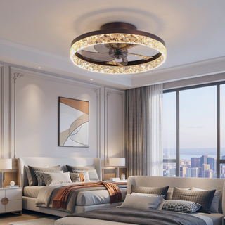 Sunvega Low Profile LED Ceiling Fan with Remote Control and 6 Speeds