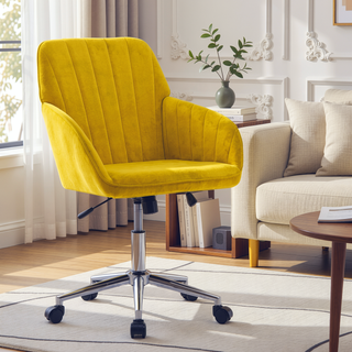 Sunvega Ergonomic Swivel Chair with Soft Memory Foam Cushion and Lumbar Support