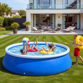Sunvega Butterfly Inflatable Coil Mesh PVC Outdoor Swimming Pool for Garden Yards