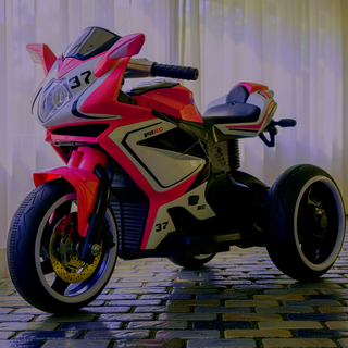 Sunvega Kids Electric Motorcycle with Headlights Music MP3 Player for 3-4 Years Boys