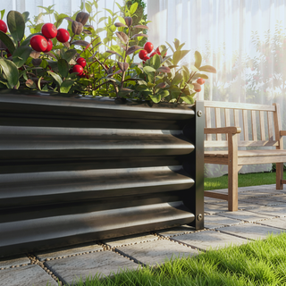 Sunvega 72x36x12 Inch Metal Raised Garden Bed for Plants Vegetables and Flowers