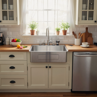 Sunvega 16 Gauge T304 Stainless Steel Undermount Kitchen Sink with Drain Assembly