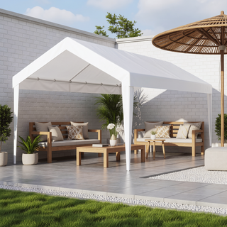 Sunvega 10x20ft Waterproof UV Protected Carport Canopy Cover with 72 Elastic Buckles