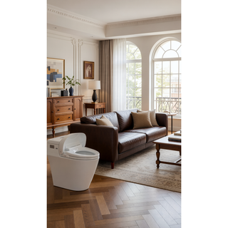 Sunvega 1.1/1.6 GPF Dual Flush Elongated Comfort Height One-Piece Toilet with Soft Closing Seat