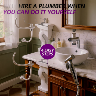 Sunvega Handheld Bidet Sprayer with 304 Stainless Steel Nozzle and 360 Pivot
