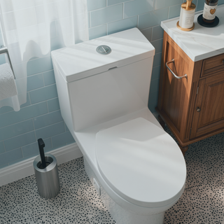 Sunvega Modern One Piece Toilet with Soft Closing Seat and Powerful Flushing
