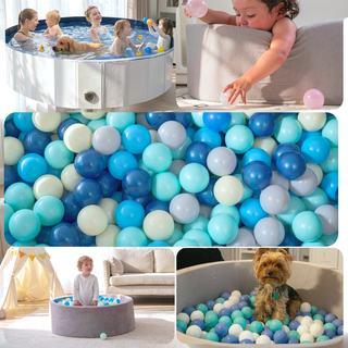 Sunvega 500 Count 2.2 Inch Crushproof Phthalate Free BPA Free Ball Pit Balls for Kids