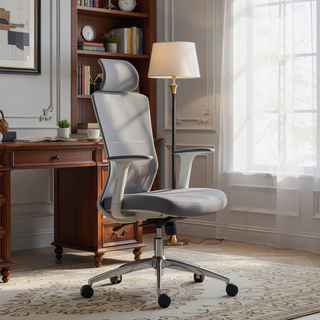 Sunvega High Back Ergonomic Office Chair with Dynamic Lumbar Support and Adjustable Headrest