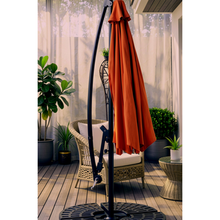 Sunvega 15-Foot Rectangular Outdoor Umbrella with Crank for Patio and Garden