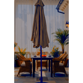 Sunvega 15-Foot Rectangular Outdoor Umbrella with Crank for Patio and Garden