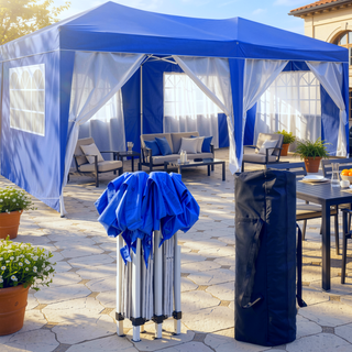 Sunvega 10x20 Pop Up Canopy Tent with 6 Removable Sidewalls and Carry Bag