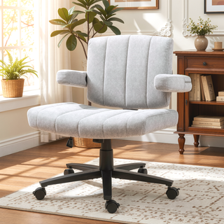 Sunvega Modern Swivel Desk Chair with Adjustable Height and 360° Mobility