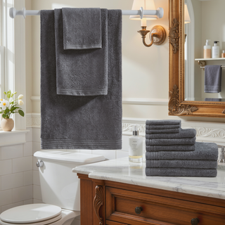 Sunvega Ultra Fresh Anti-Microbial 100% Cotton Quick Dry 12 Piece Towel Set
