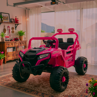 Sunvega 2WD Kids Ride On UTV with 2.4G Remote Control Anti-Collision Bar