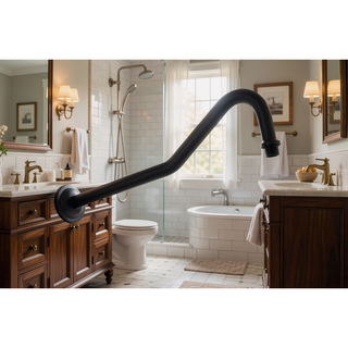 Sunvega Stainless Steel Shower Arm with Unique Appearance Design and Easy Installation