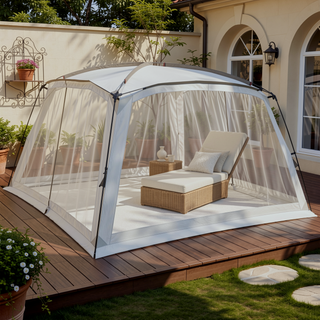 Sunvega 12x12 Feet Screen House Tent with 2 Doors, UV50+ Protection for Patio and Camping