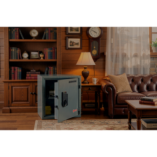 Sunvega Fireproof and Waterproof Midsize Office Safe with Electronic Lock
