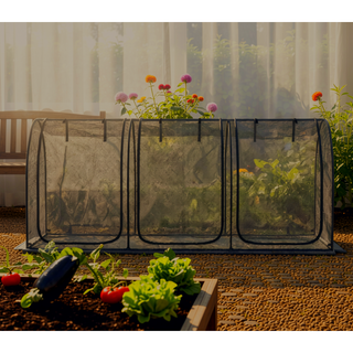 Sunvega Plant Protection Tent with Two Zippered Doors, Storage Bag, and Ground Stakes