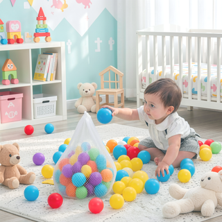 Sunvega 500 Count 2.2 Inch Crushproof Phthalate Free BPA Free Ball Pit Balls for Kids